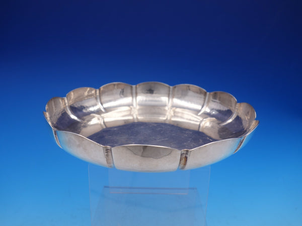 1961 Vintage Dublin Irish Silver by WE Fluted and Hammered Bowl (#4215)