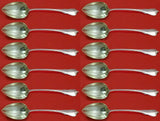 Grand Colonial Wallace Sterling Silver Grapefruit Sp Custom Set 12 pc Fluted 6"