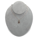 10k Victorian Rose Gold Genuine Amethyst Pendant w/14k Rose Gold Chain (#J7098)