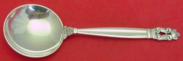 Acorn by Georg Jensen Sterling Silver Cream Soup Spoon Round 6 3/8" Silverware
