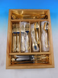 Golden Marlborough by Reed & Barton Stainless Steel Flatware Set for 12 Service