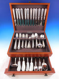 George II Rex by Watson Sterling Silver Flatware Set for 12 Service 123 pieces