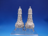 Repousse by Ritter & Sullivan Sterling Silver Salt & Pepper Shakers Pair (#7081)