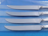 Chateau Rose by Alvin Sterling Silver Steak Knife Set Texas Sized Custom 4-piece