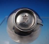 Silver Thread by Frantz Hingelberg Sterling Silver Salt Cellar w /Enamel (#4980)