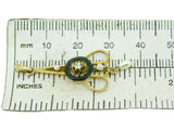 Victorian 10k Yellow Gold Enamel Lavaliere Diamond Pendant (#J1506)