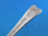 Lap Over Edge Acid Etched Tiffany Sterling Silver Teaspoon Poppies Floral 6"