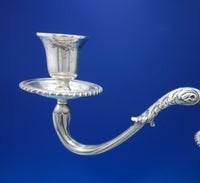 Gadroon by Unknown Sterling Silver Candelabra Pair 3-Light Reproduction (#6810)