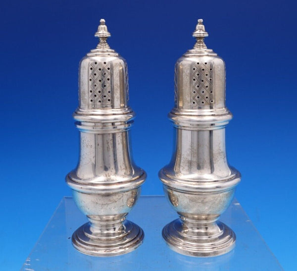 Fiddle Thread  by James Robinson Sterling Silver Salt Pepper Shaker Pair (#7894)