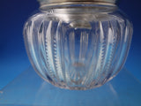 Art Nouveau Sterling Silver and Cut Crystal Dresser Jar Circa 1900 (#7247)