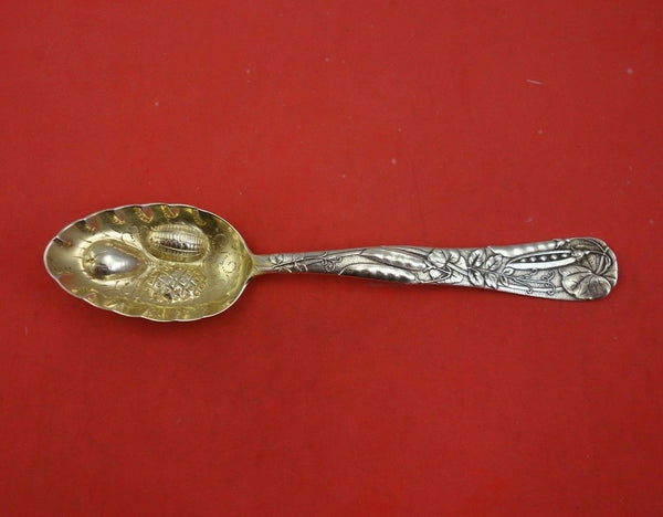 Vine by Tiffany and Co Sterling Silver Berry Spoon GW with Fruit Peapods 8 5/8"