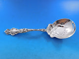 Irian by Wallace Sterling Silver Berry Spoon Figural 8 5/8" Serving Art Nouveau