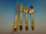 Old Mirror Vermeil by Towle Sterling Silver Regular Place Setting(s) 4pc Gold