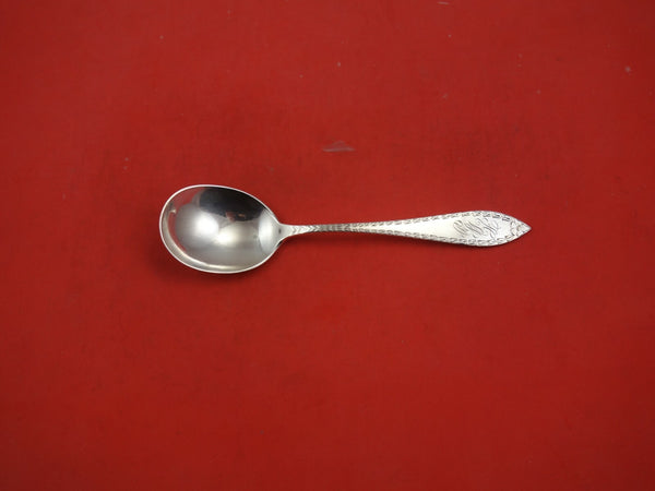 Clinton Engraved A by Kirk-Stieff Sterling Silver Gumbo Soup Spoon 7" Flatware