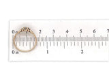 Victorian 10k Yellow Gold Genuine Natural Diamond Belcher Ring Size 4 (#J7069)