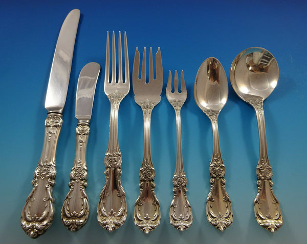 Burgundy by Reed & Barton Sterling Silver Flatware Set For 8 Service 67 Pieces