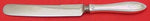 Fiesta by Hallmark Sterling Silver Regular Knife Blunt 8 3/4" Vintage Flatware