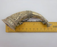 English Sterling Tussie Mussie Posey Posy Holder with Agate Circa 1875 (#J1277)