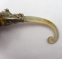Sterling Art Nouveau Tussie Mussie Posey Posy Holder with Leaf Cup (#J1292)