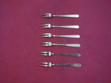 Norwegian Sterling Silver Cocktail Fork set of six  4 3/8"