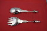 Ornamental Owl #39 by Georg Jensen Sterling Silver Salad Serving Set 3-D 9 3/4"