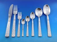 Champagne by Orla Vagn Mogensen Danish Sterling Silver Flatware Set 71 pieces