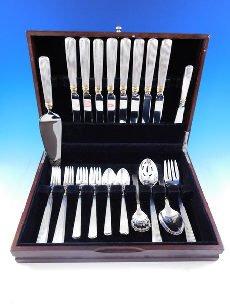 Ashmont Gold by Reed & Barton Sterling Silver Flatware Set Service 38 pcs Dinner