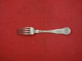 Kings by Various Makers pure Coin Silver Dinner Fork  7 3/4"