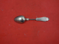 Duhme Brite Cut Sterling Silver Teaspoon rose gold twisted handle 5 3/4"