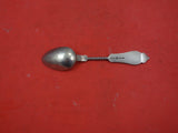 Duhme Brite Cut Sterling Silver Teaspoon rose gold twisted handle 5 3/4"