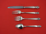 Silver Poppy by Lunt Sterling Silver Regular Size Place Setting(s) 4-Piece