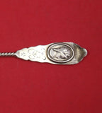 Medallion by Duhme Sterling Silver Master Butter Flat Handle w/Twist Worn 7 1/2"
