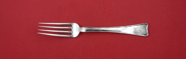 Lap Over Edge Hand Engraved By Tiffany Sterling Dinner Fork w/ fish & snake 8"