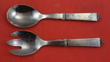 Pyramid by Georg Jensen Sterling Silver Salad Set HH w/ stainless 7 1/2"