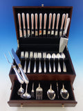 Silver Flutes by Towle Sterling Silver Flatware Set for 12 Service 58 pieces