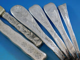 Lap Over Edge by Tiffany and Co Sterling Silver Flatware Set Service Acid Etched