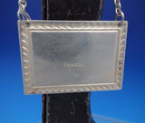 Kirk Sterling Silver Decanter Label "BOURBON" 1 1/8" X 1 3/4" (#4359)