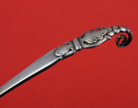 Dansk Guldsmedes Sterling Silver Sugar Spoon with Leaf and Berry Handle 6"