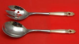 Royal Danish by International Sterling Silver Salad Serving Set Pierced Custom