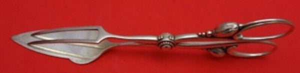 Blossom by Georg Jensen Sterling Silver Pastry Tongs Original 8" Serving