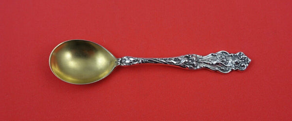 Irian by Wallace Sterling Silver Chocolate Spoon gold wash 4"