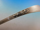 Georgian by Towle Sterling Silver Soup Ladle Flowers in Bowl Gold Washed 14"