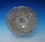 Brunswick French 950 Silver Pair of Coasters Wide Pierced Border 9" Dia (#5474)