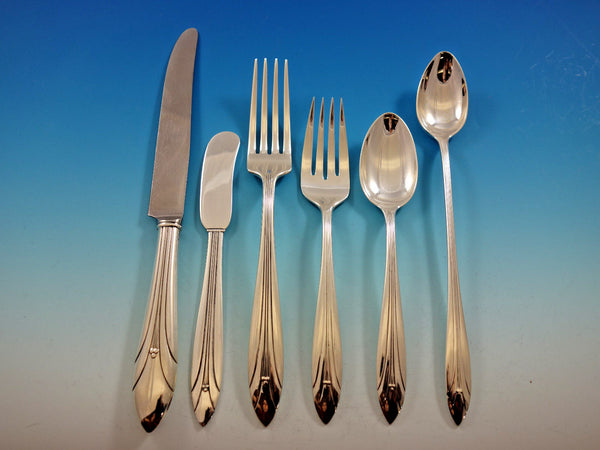 Elsinore by International Sterling Silver Flatware Set 8 Service 49 pcs Art Deco