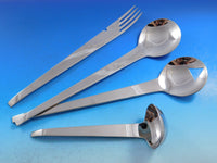 Designer Mixed Stainless Steel Flatware Set #5 Service 44 Pieces Modern Unused