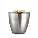 L'OBJET Bambou Stainless Steel Ice Bucket with 24K Gold Plate Handle - EC31
