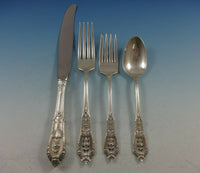 Rose Point by Wallace Sterling Silver Flatware Set For 8 Service 48 Pieces