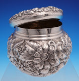 Repousse by Davis and Galt Sterling Silver Tea Caddy #6 3" x 3 1/4" (#9113)
