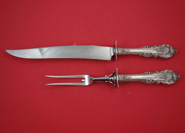 Sir Christopher by Wallace Sterling Silver Roast Carving Set 2-pc knife 13 3/4"