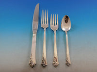 Damask Rose by Oneida Sterling Silver Flatware Set for 24 Service 188 pieces